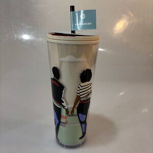 Lou + Starbucks Black History Month 2024 Cold Cup Tumbler 24 oz NEW Damon Brown